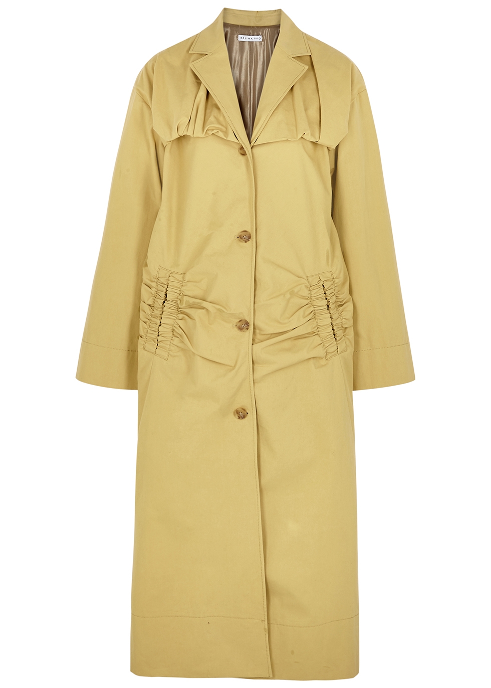 Dylan sand cotton trench coat