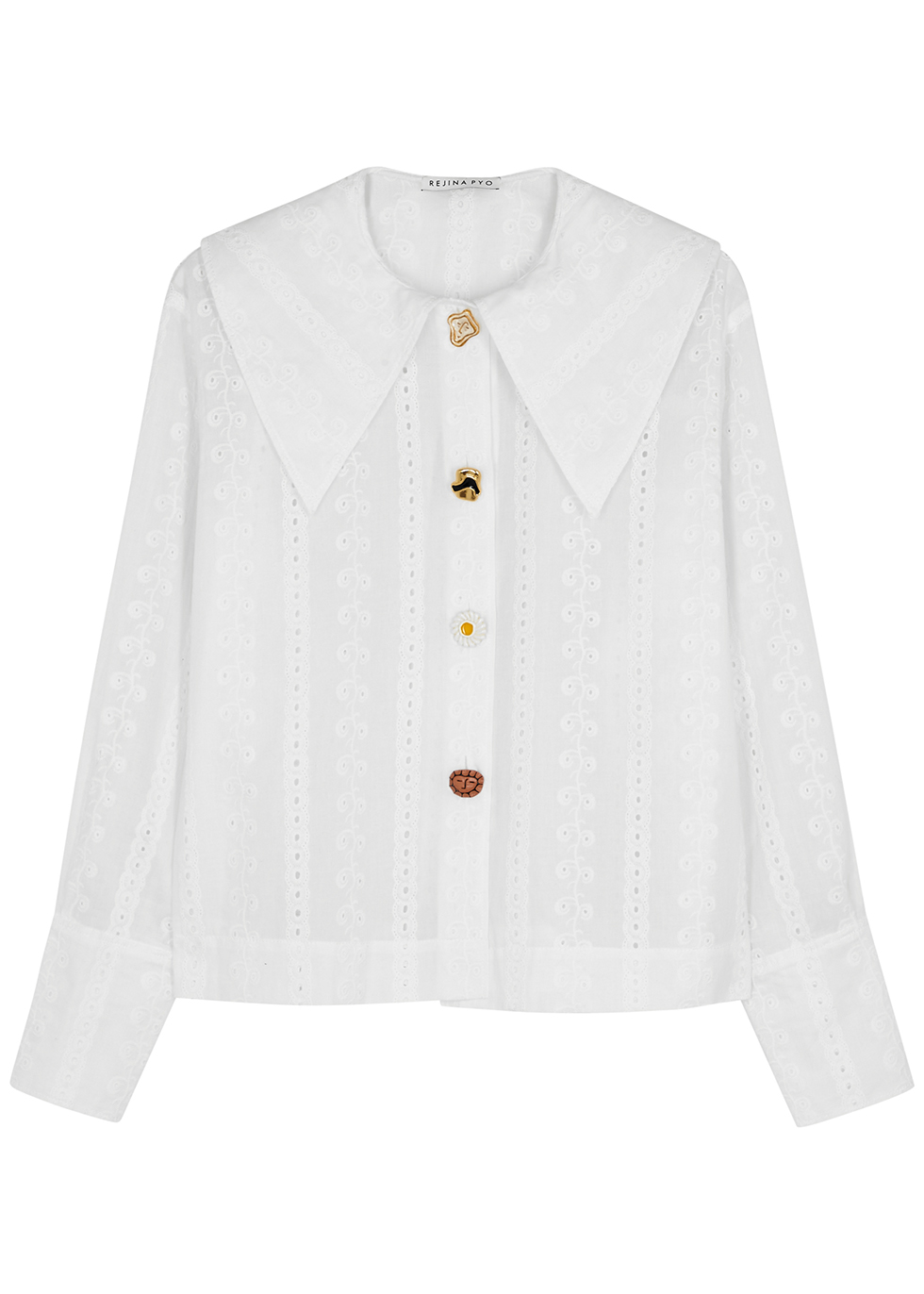 Elliot white broderie anglaise blouse