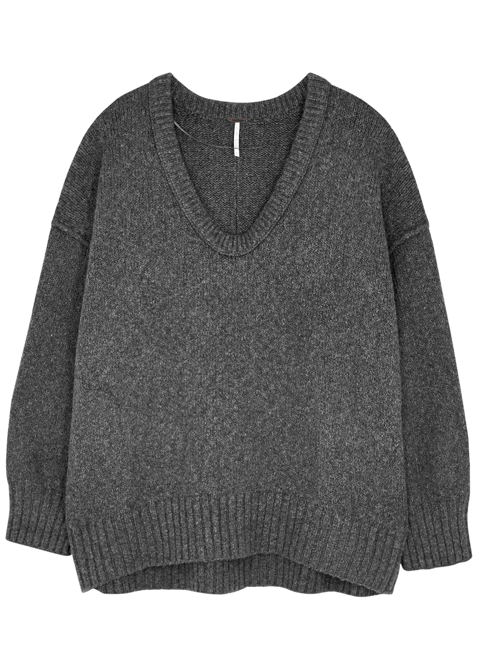 Brookside grey cotton-blend jumper