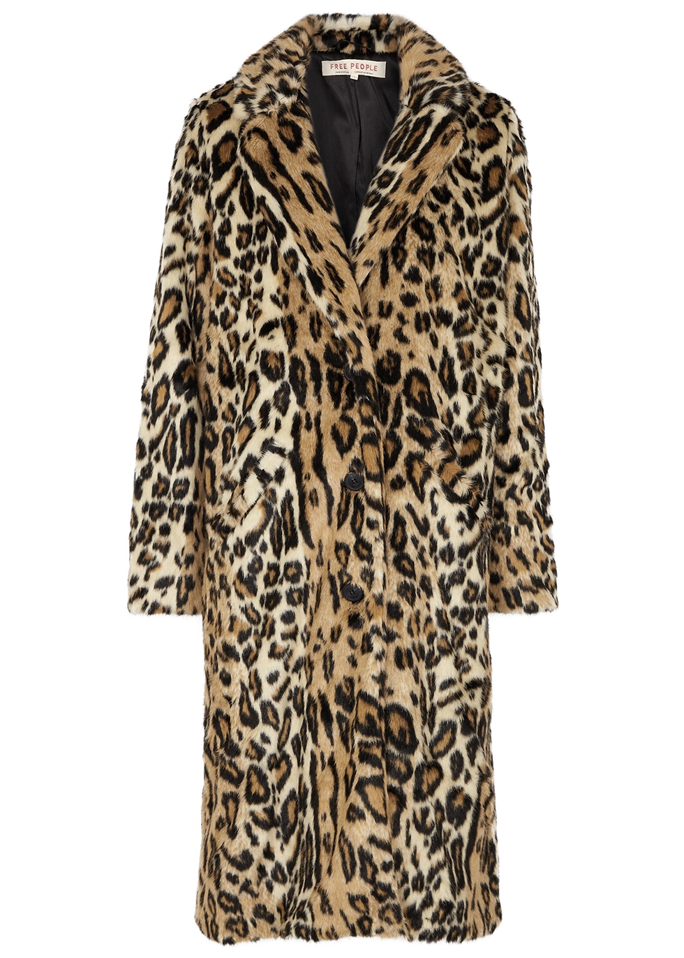 Chloe leopard-print faux fur coat
