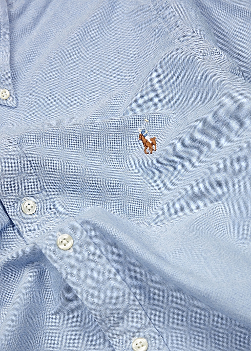 Polo Ralph Lauren Light blue cotton Oxford shirt - Harvey Nichols