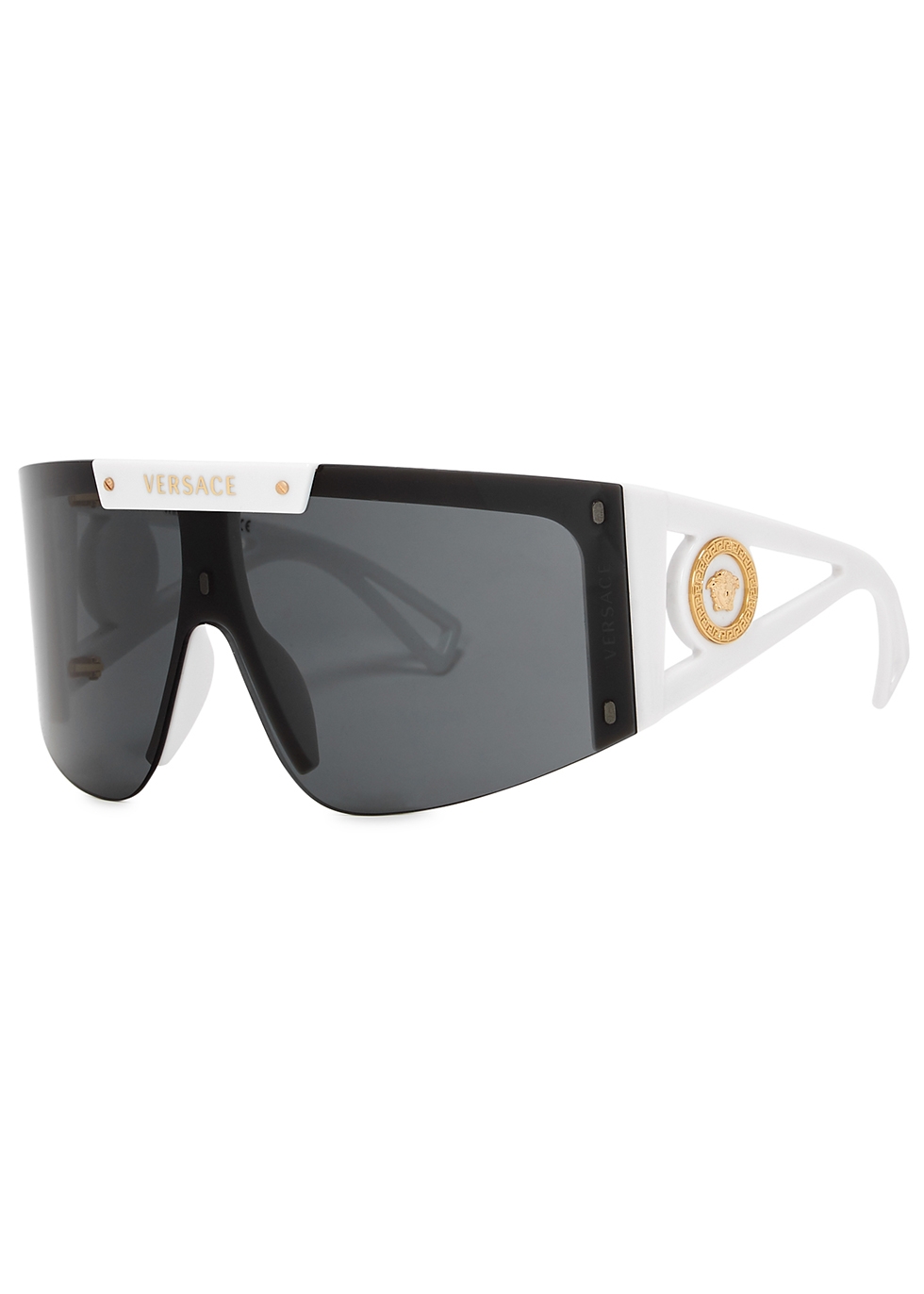 Versace White wrap-around sunglasses 