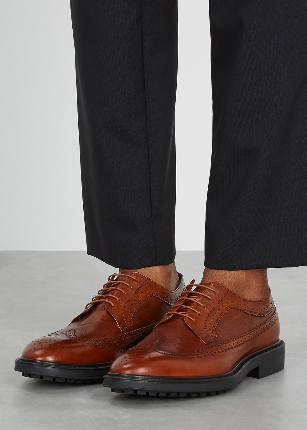 Paul Smith Gustav brown leather brogues 