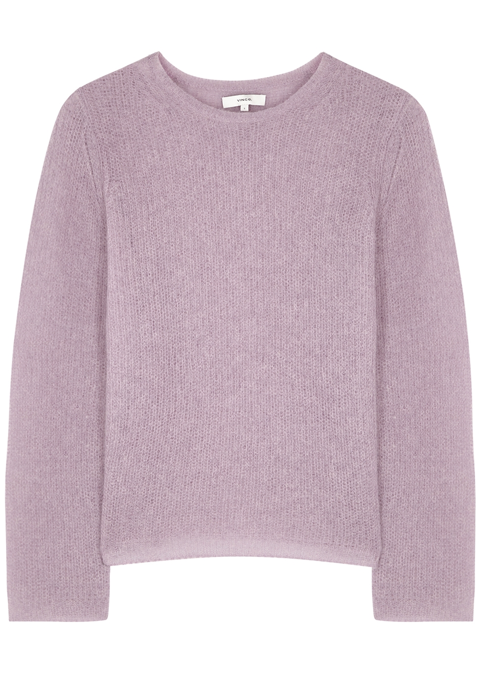 Lilac open-knit jumper