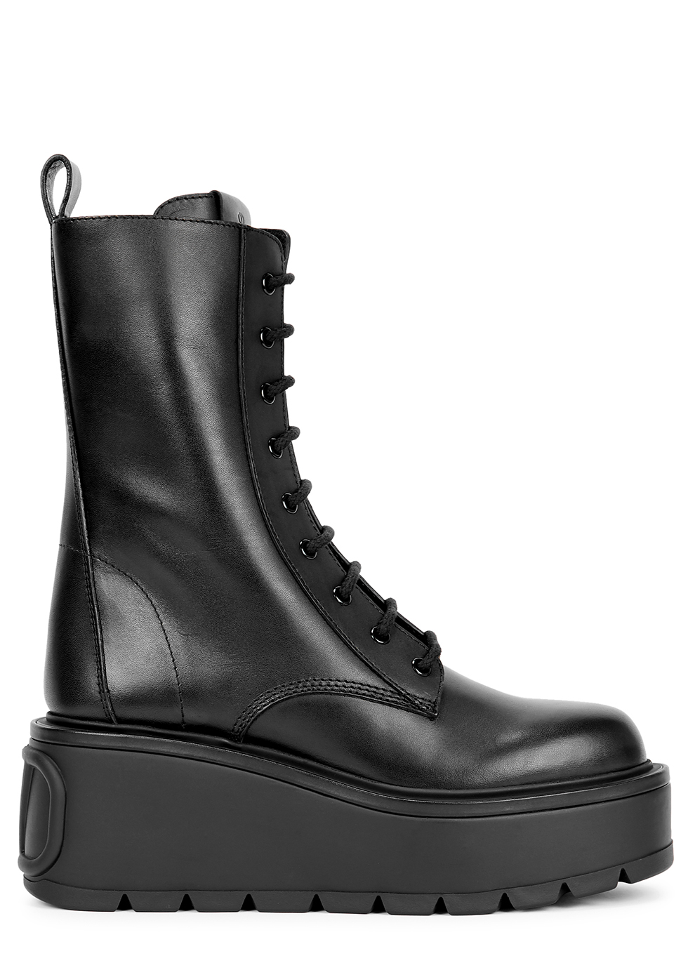 Valentino Valentino Garavani Uniqueform 75 leather ankle boots - Harvey ...