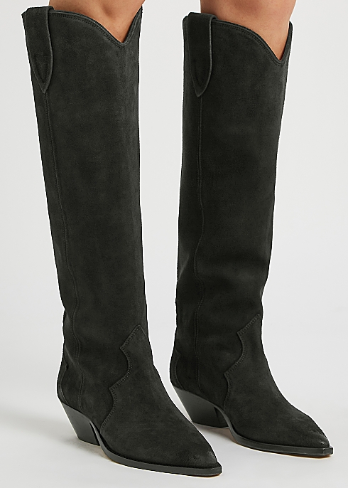 Isabel Marant Denvee 50 black knee-high boots Harvey Nichols