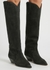 Denvee 50 black suede knee-high boots - Isabel Marant