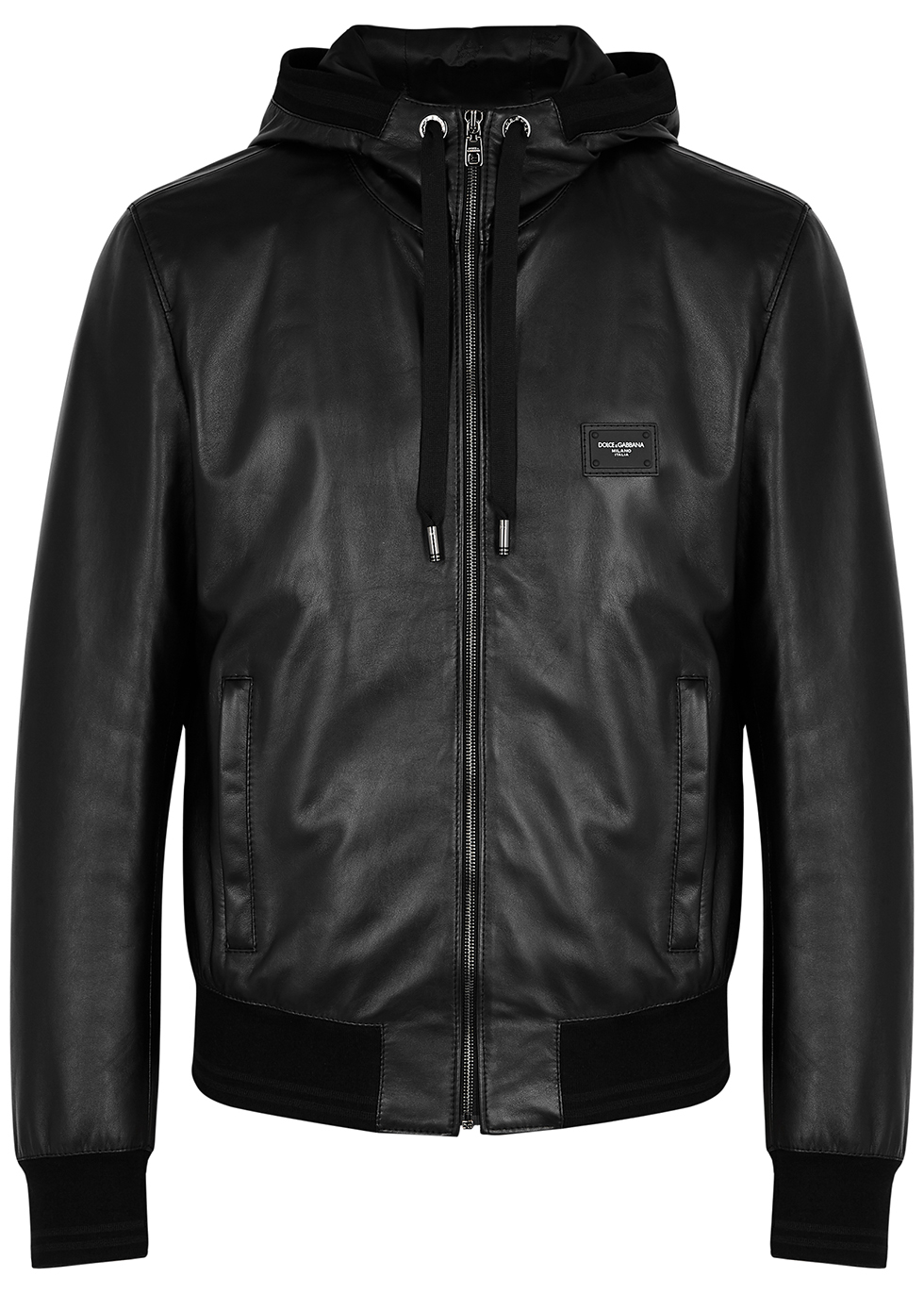 Dolce & Gabbana Multi-pocket Leather Biker Jacket in Black for Men Mens Clothing Jackets Leather jackets Save 8% 