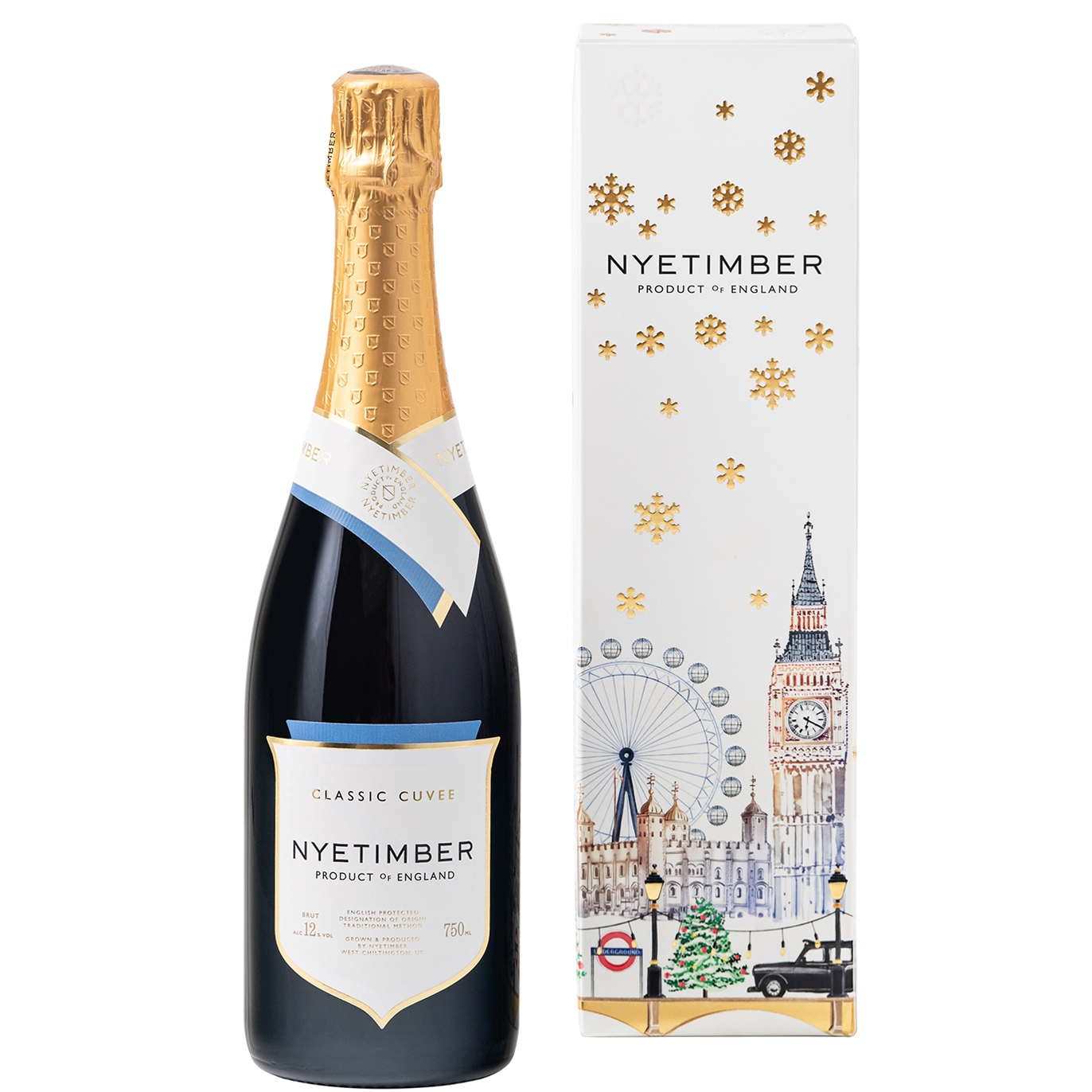 Nyetimber Classic Cuvée Christmas, Gift Box, Beverages Sparkling Wine