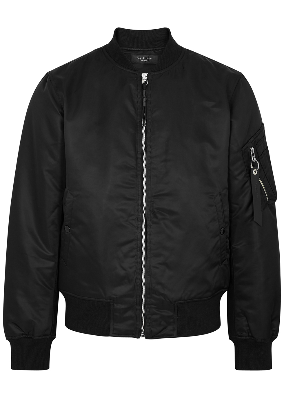 rag & bone Manston black nylon bomber jacket - Harvey Nichols