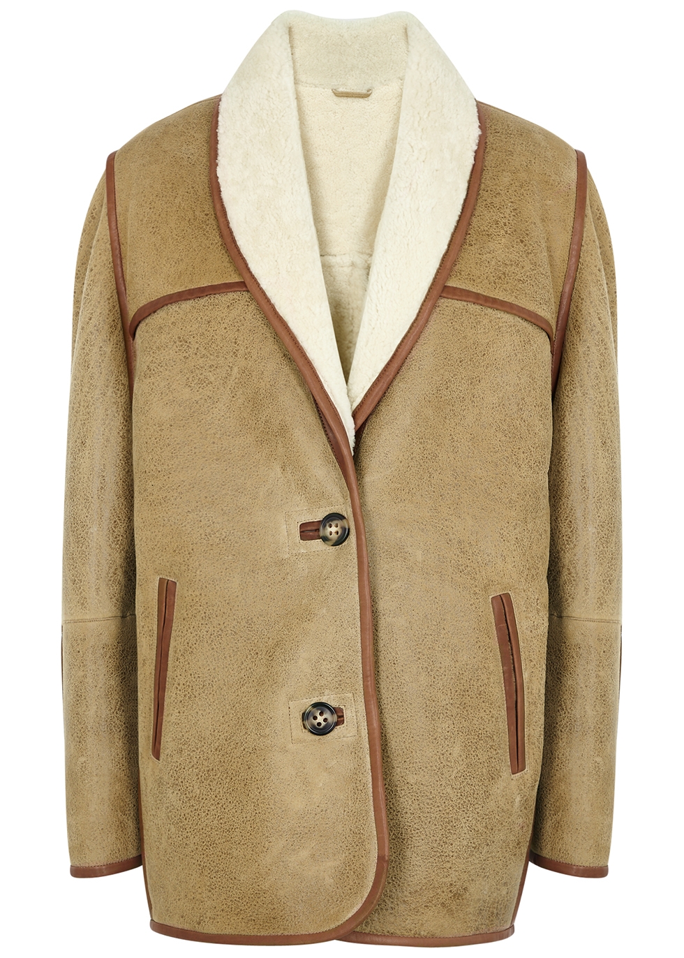 Anawa brown shearling coat