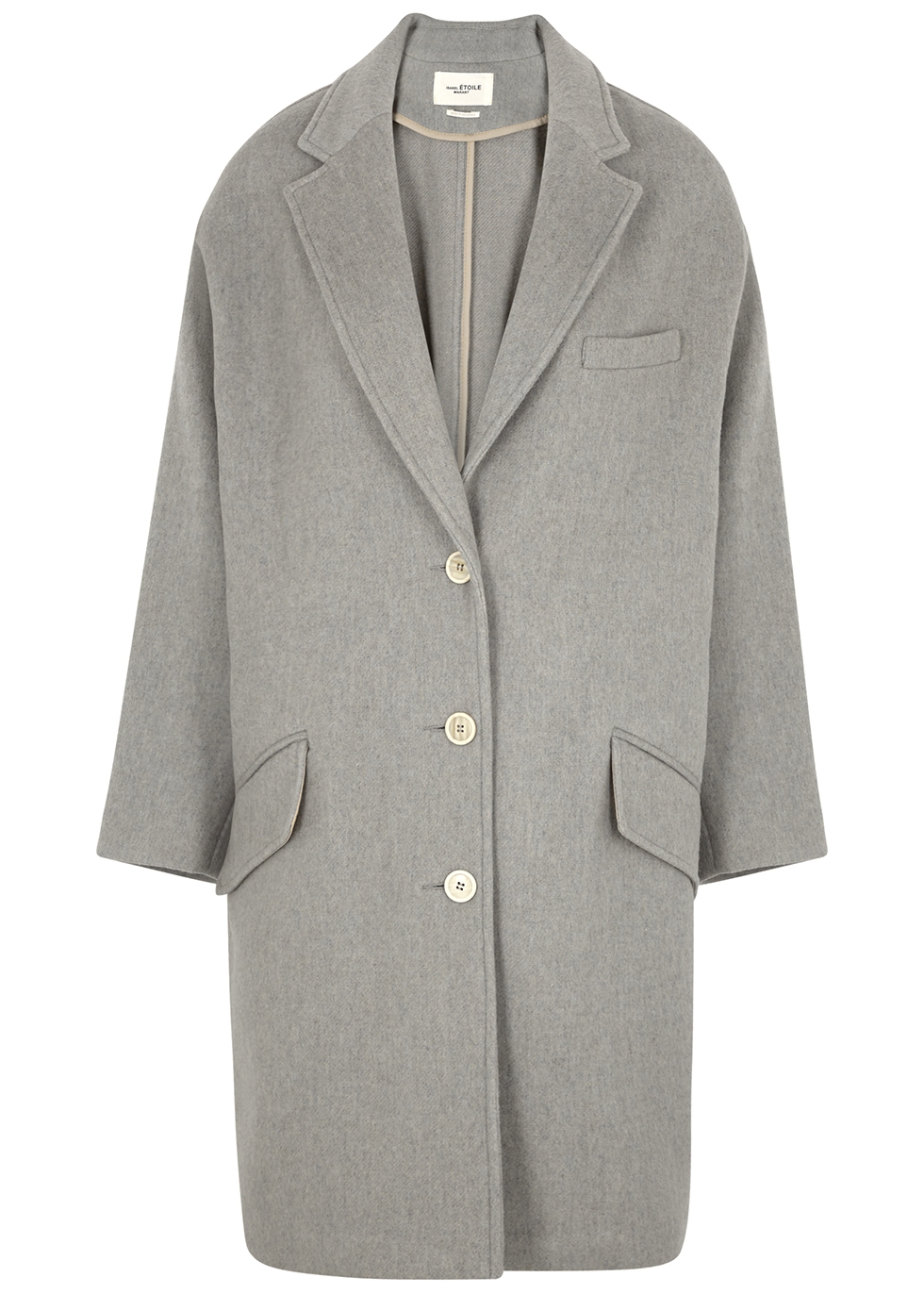 Limi grey wool-blend coat