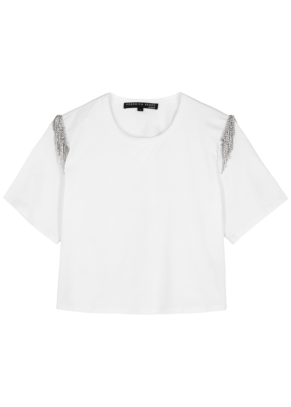 Rumia white crystal-embellished T-shirt