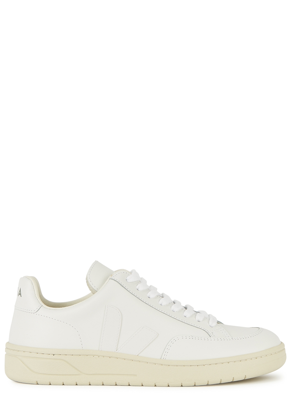 Veja V-12 white leather sneakers - Harvey Nichols