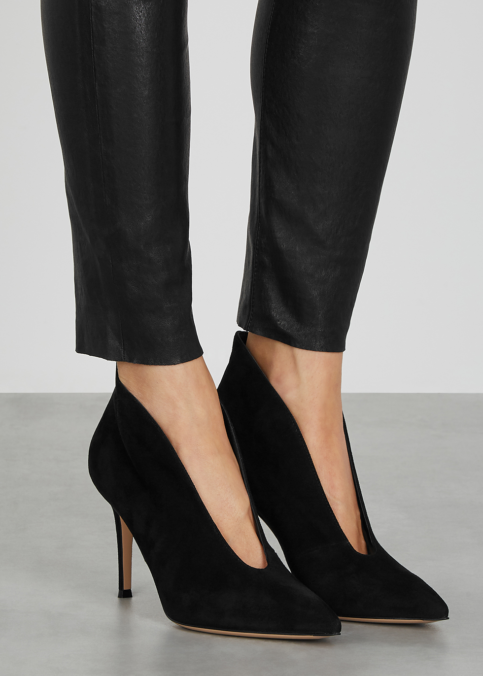 gianvito rossi suede ankle boots