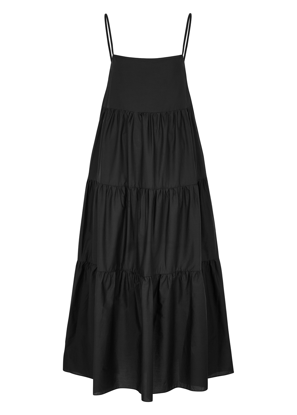 black cotton maxi dress - Harvey Nichols