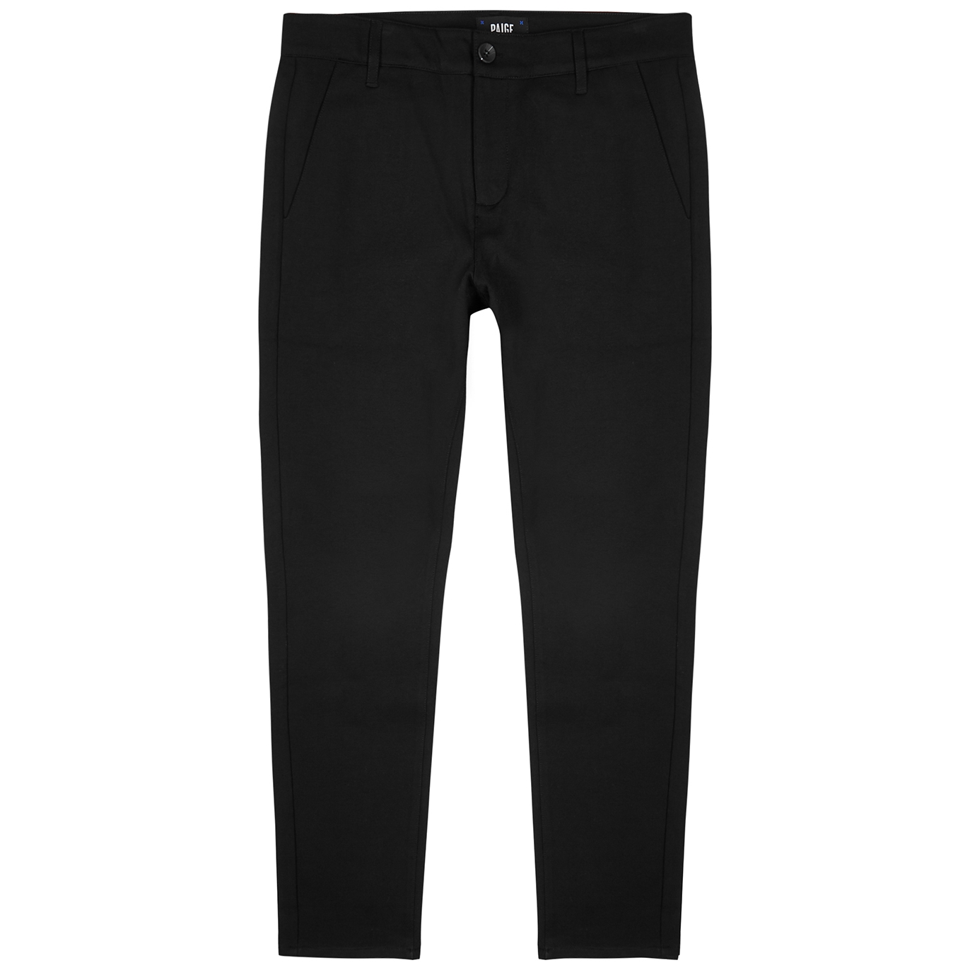 Paige Stafford Slim-leg Jersey Trousers – Black – W34