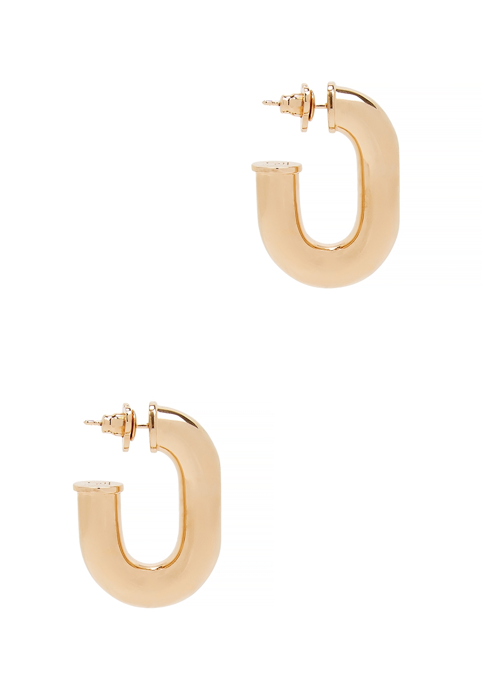XL Link gold-tone hoop earrings