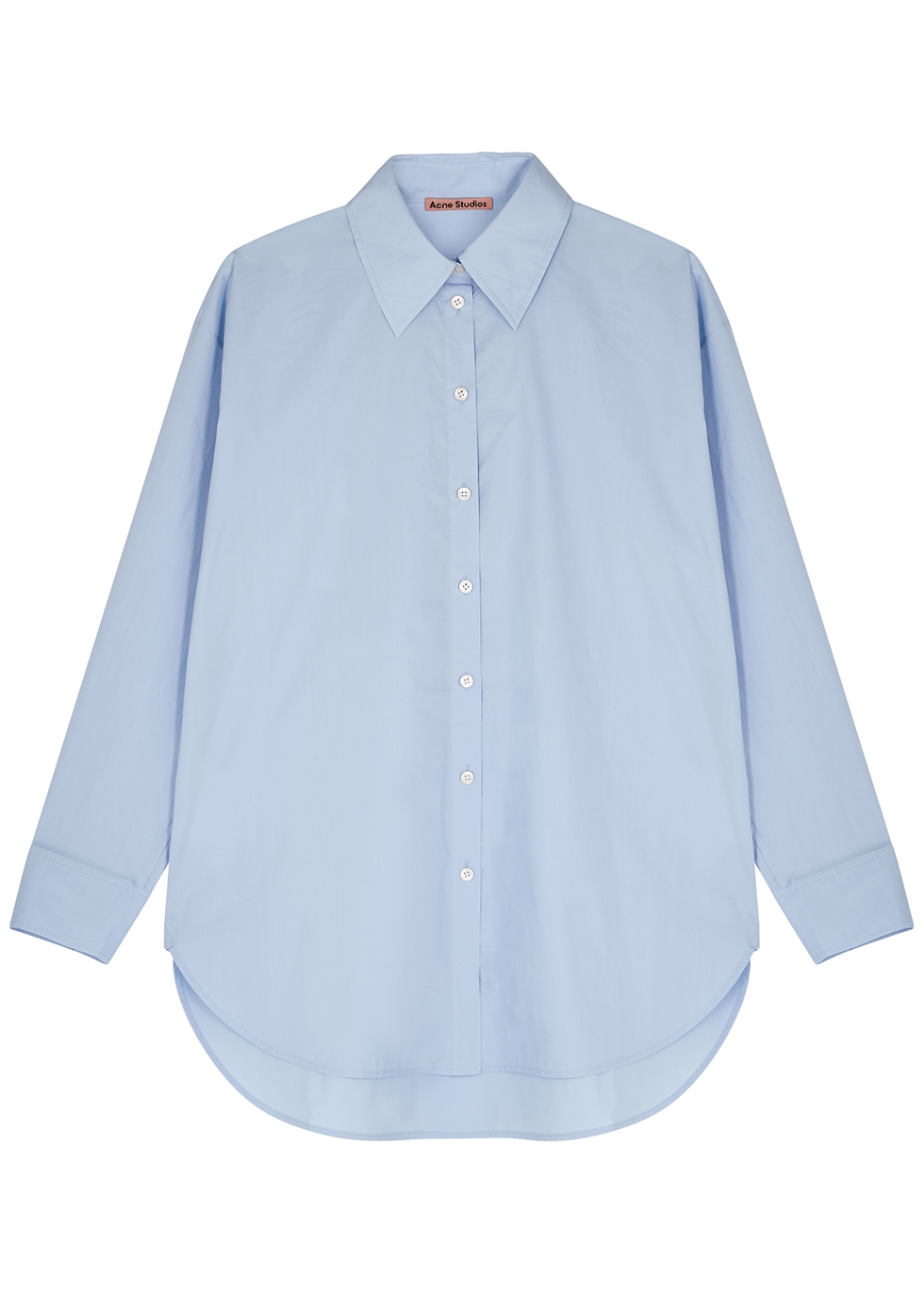 Acne Studios Stella light blue poplin shirt - Harvey Nichols