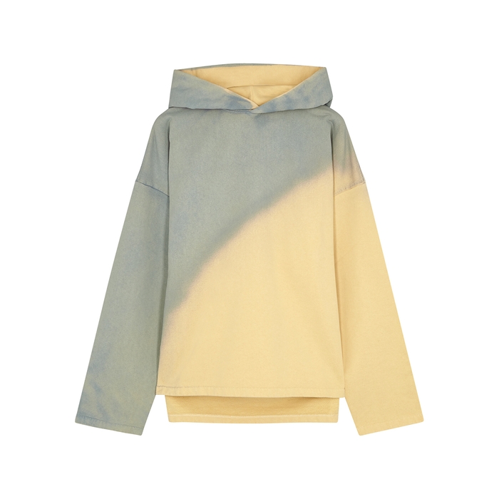 Acne Studios Fiona Dégradé Cotton Sweatshirt In Yellow