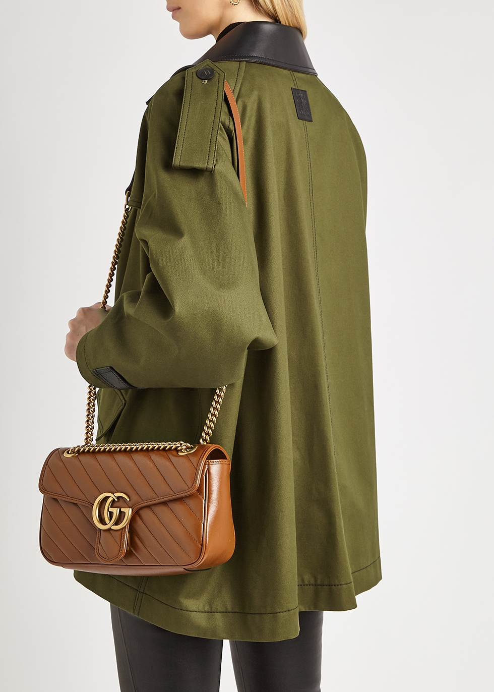 gucci marmont brown bag