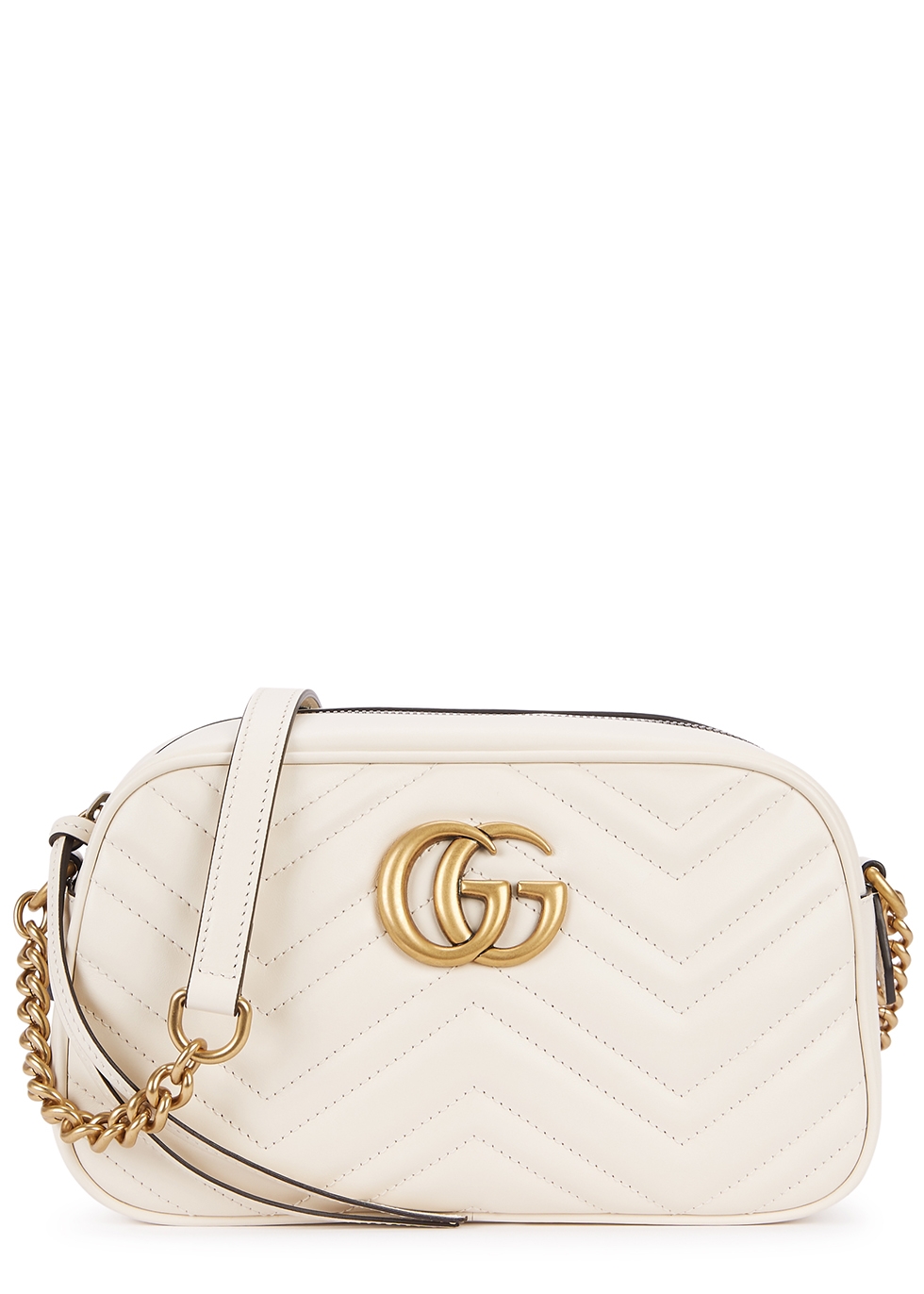 Gucci GG Marmont small ivory leather 