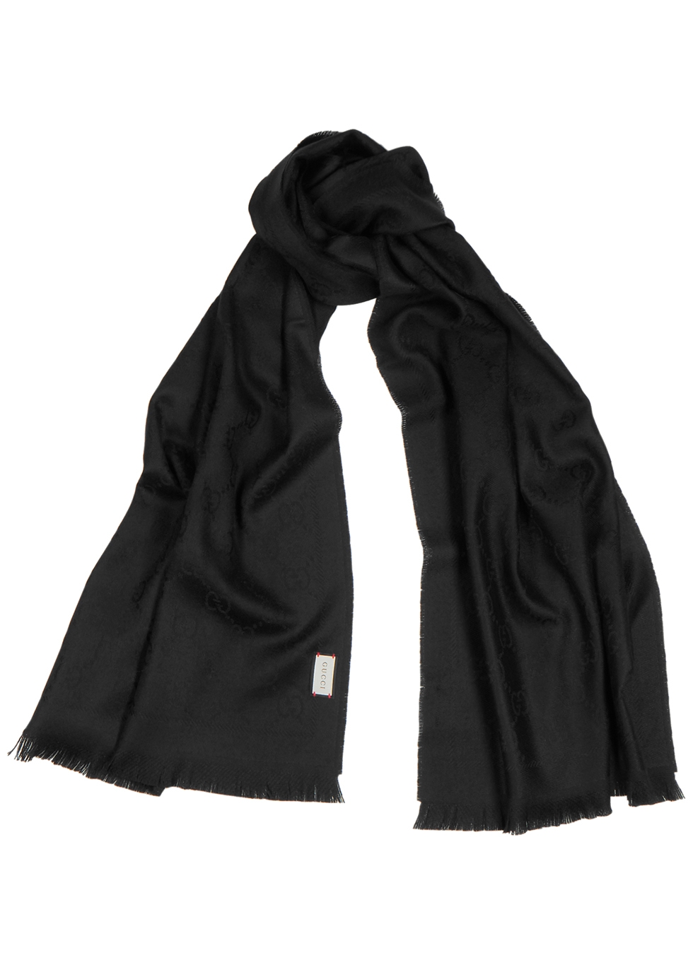 black gucci scarf womens