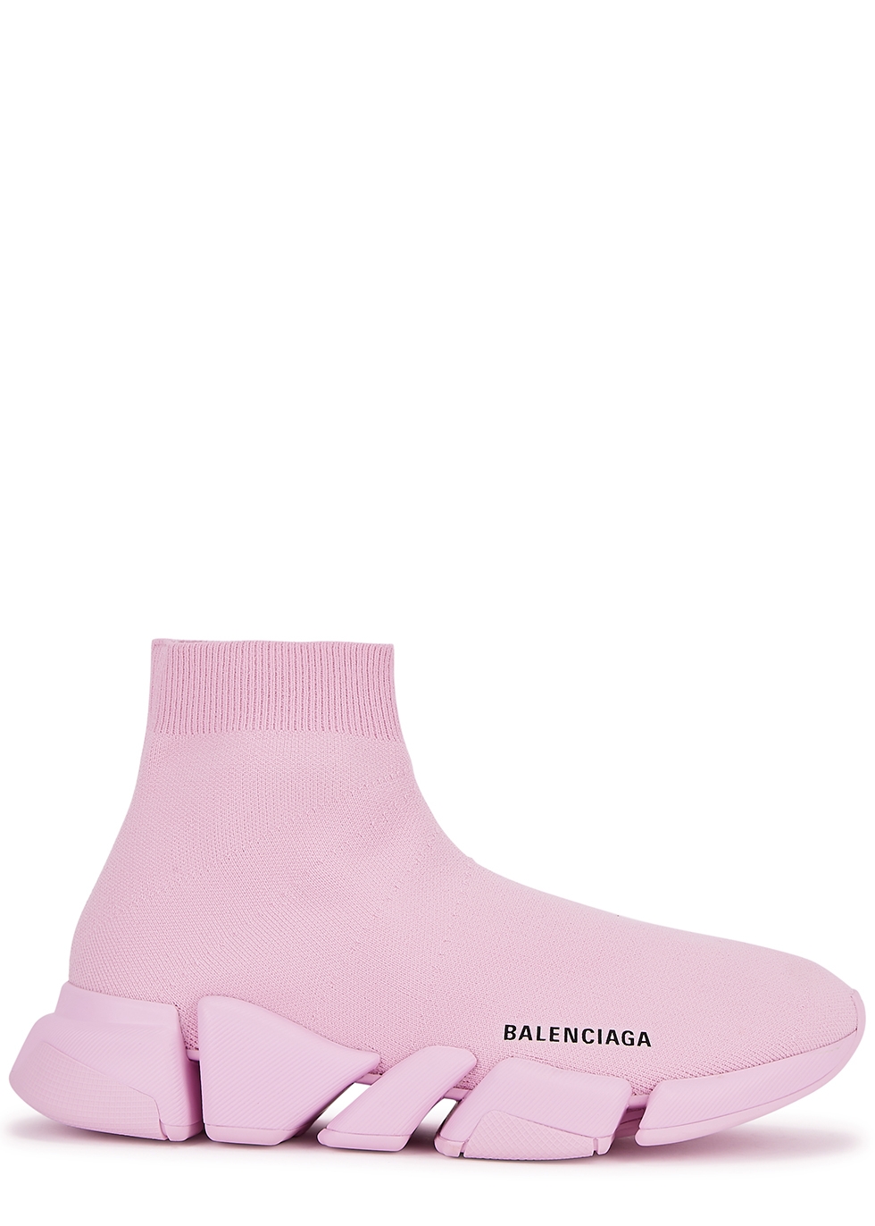 Balenciaga Speed 2.0 pink stretch-knit sneakers - Harvey Nichols