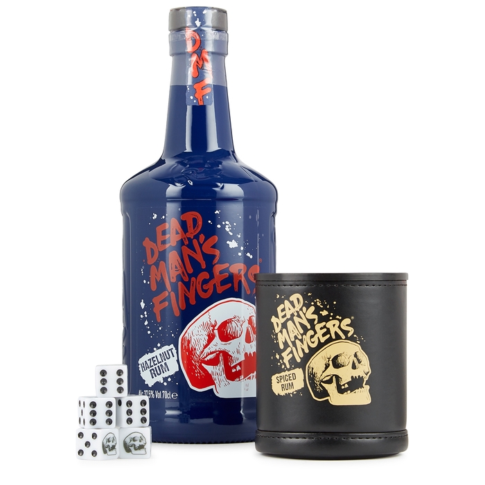 Dead Man's Fingers Rum Hazelnut Rum & Liars Dice Game Gift Pack