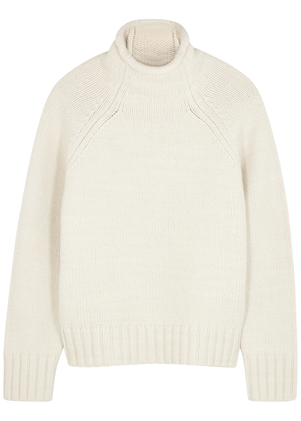 Claremont cream merino wool-blend jumper