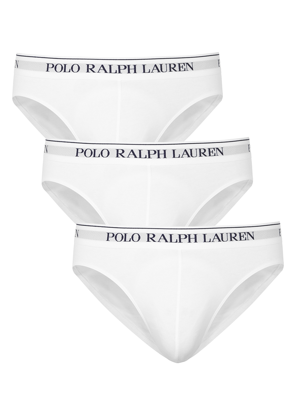 Polo Ralph Lauren White stretch-cotton briefs - set of three - Harvey ...
