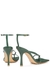 Stretch 90 dark green leather thong sandals - Bottega Veneta