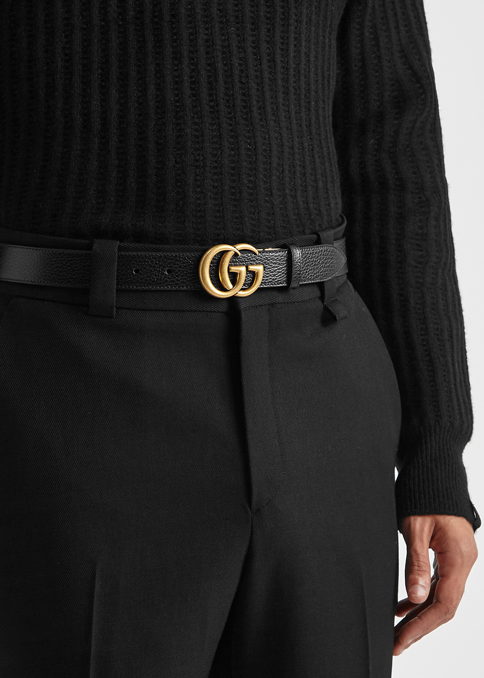 Gucci GG Supreme GG Marmont Reversible Belt - Size 40 / 100 (SHF-rIYEz –  LuxeDH