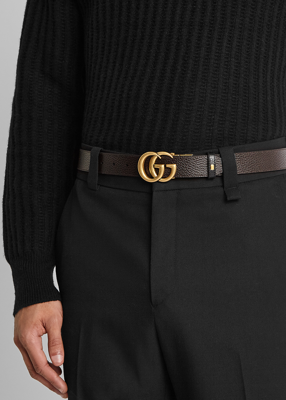 gg marmont reversible leather belt