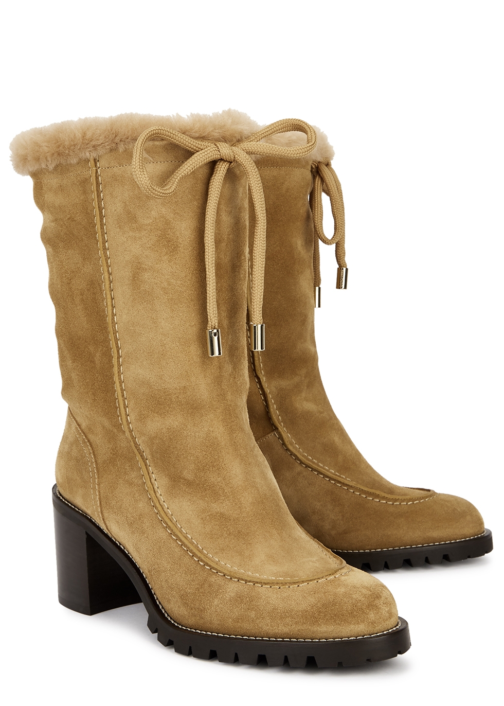 camel suede boots