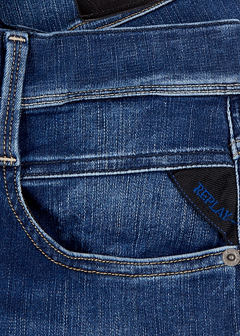 politik Løb tjenestemænd Replay Anbass Hyperflex blue slim-leg jeans - Harvey Nichols