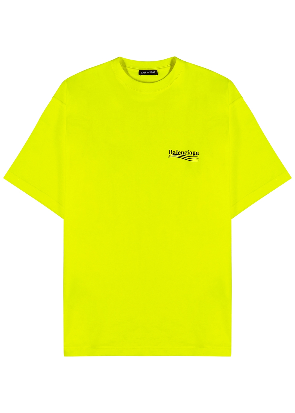 neon balenciaga t shirt