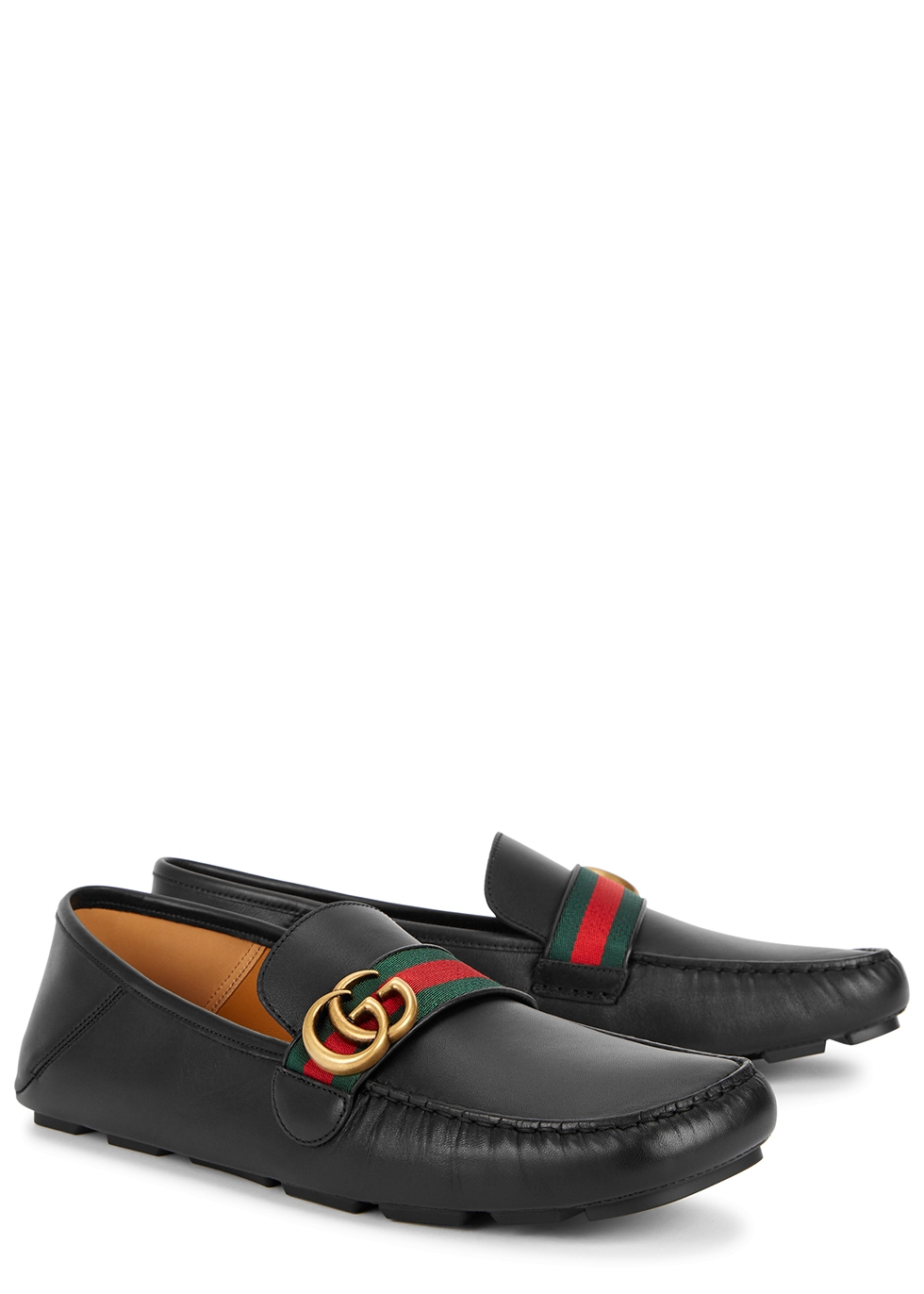 gucci noel suede driving loafers