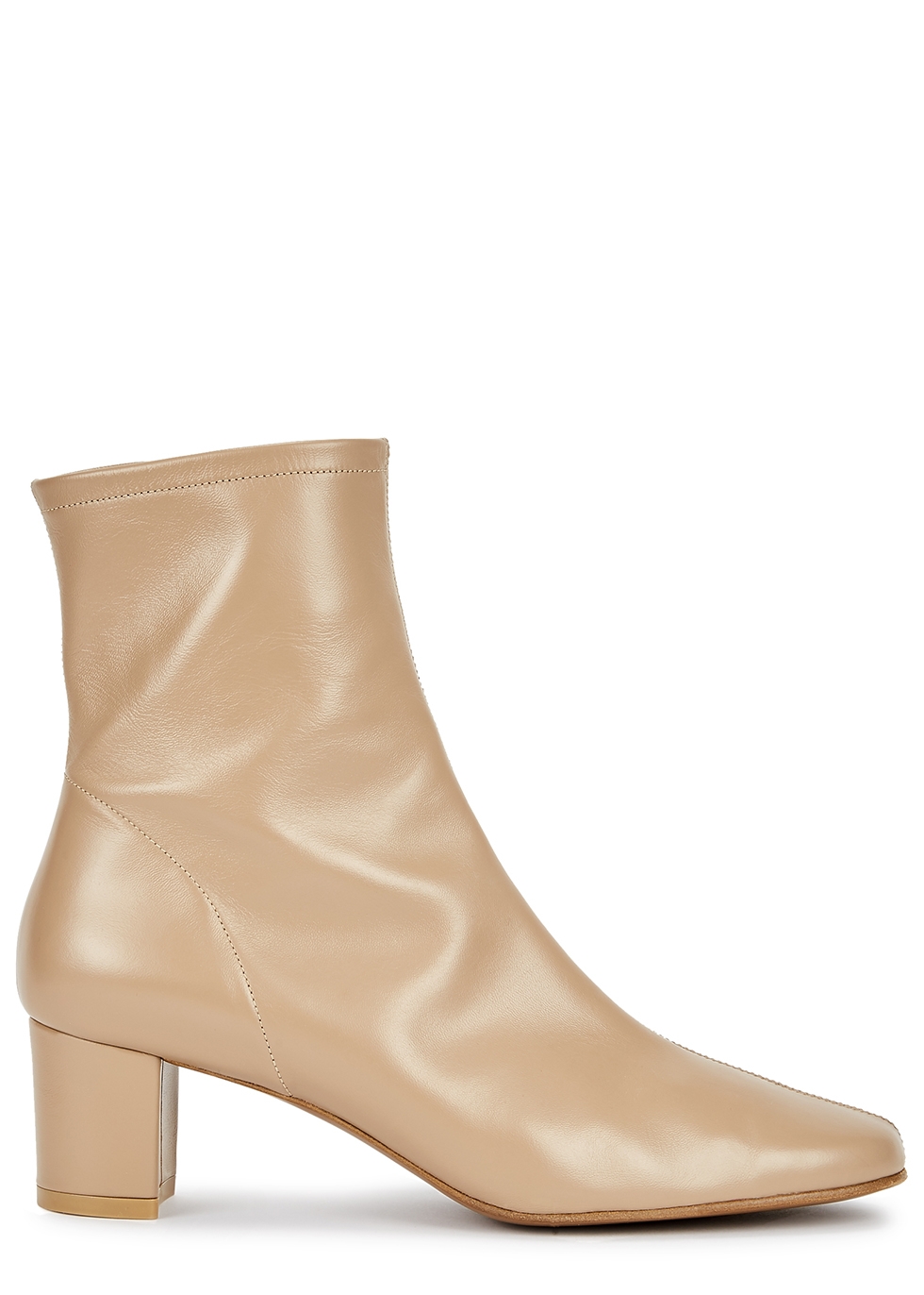 Sofia 65 taupe leather ankle boots