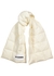Ivory quilted ripstop shell scarf - Jil Sander