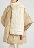 Ivory quilted ripstop shell scarf - Jil Sander