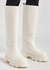 X Pernille Teisbaek white leather knee-high boots - GIA BORGHINI