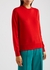 Red fine-knit wool jumper - Bottega Veneta