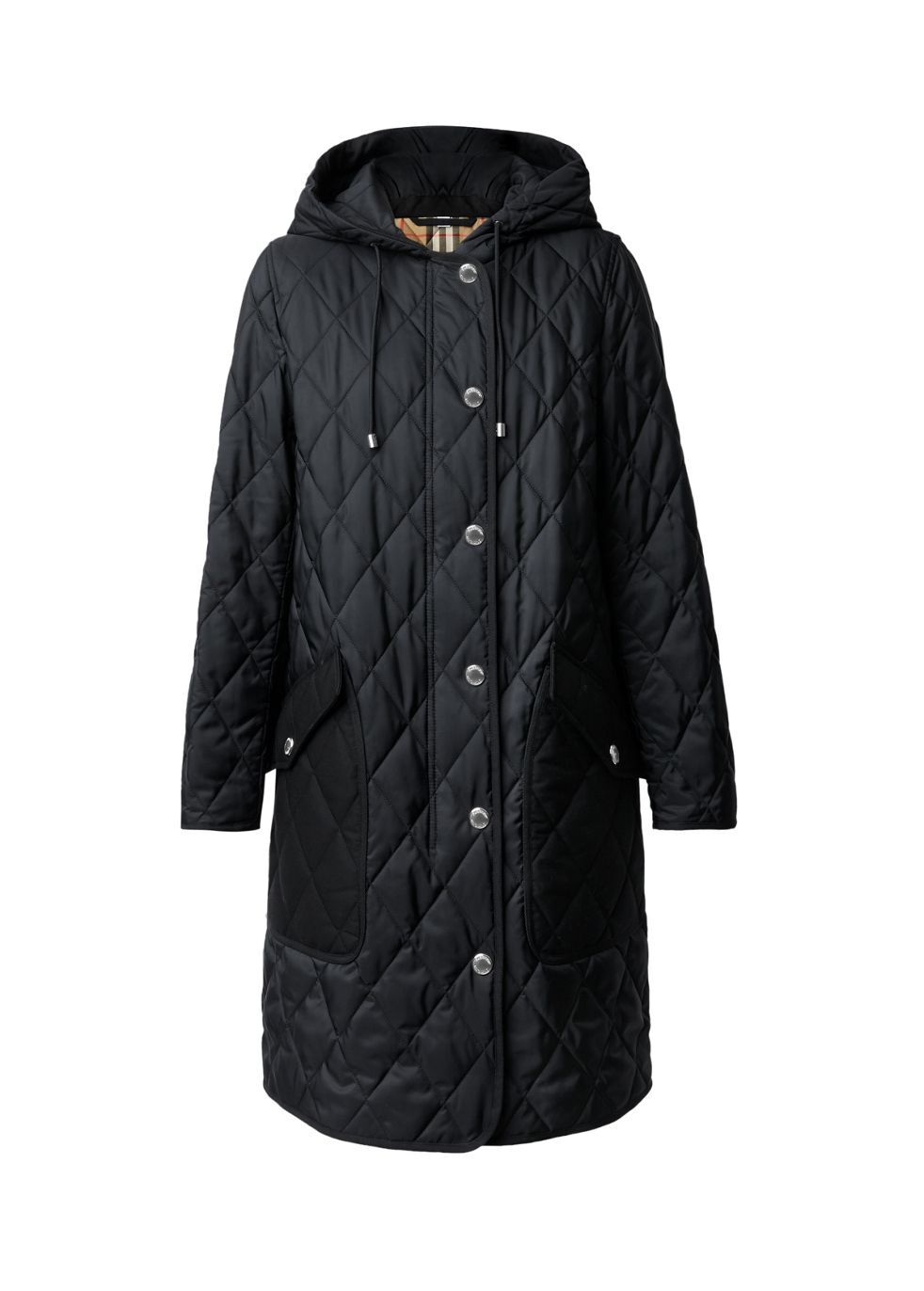 Burberry Diamond quilted thermoregulated hooded coat - Harvey Nichols