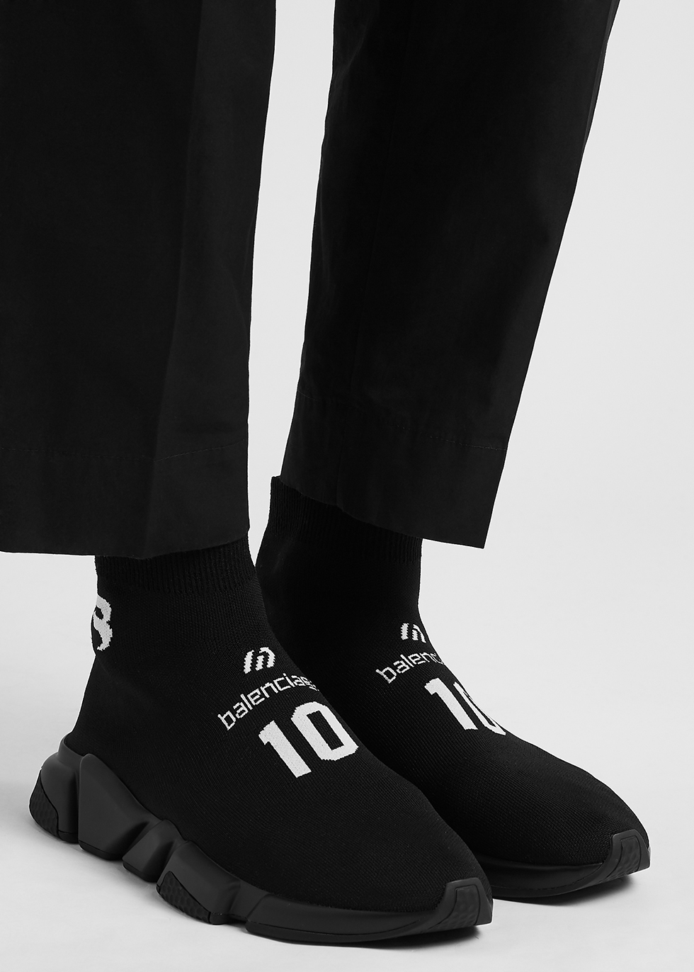 Giày thể thao Balenciaga speed đen trắng hot 2022Giày sneaker cao cấp  Balen speed cao cổ đen trắng chuẩnfull pk  Shopee Việt Nam