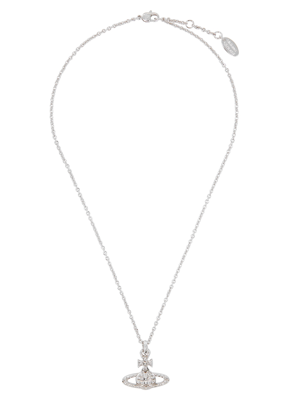 Vivienne Westwood Mayfair Bas Relief silver-tone orb necklace - Harvey ...