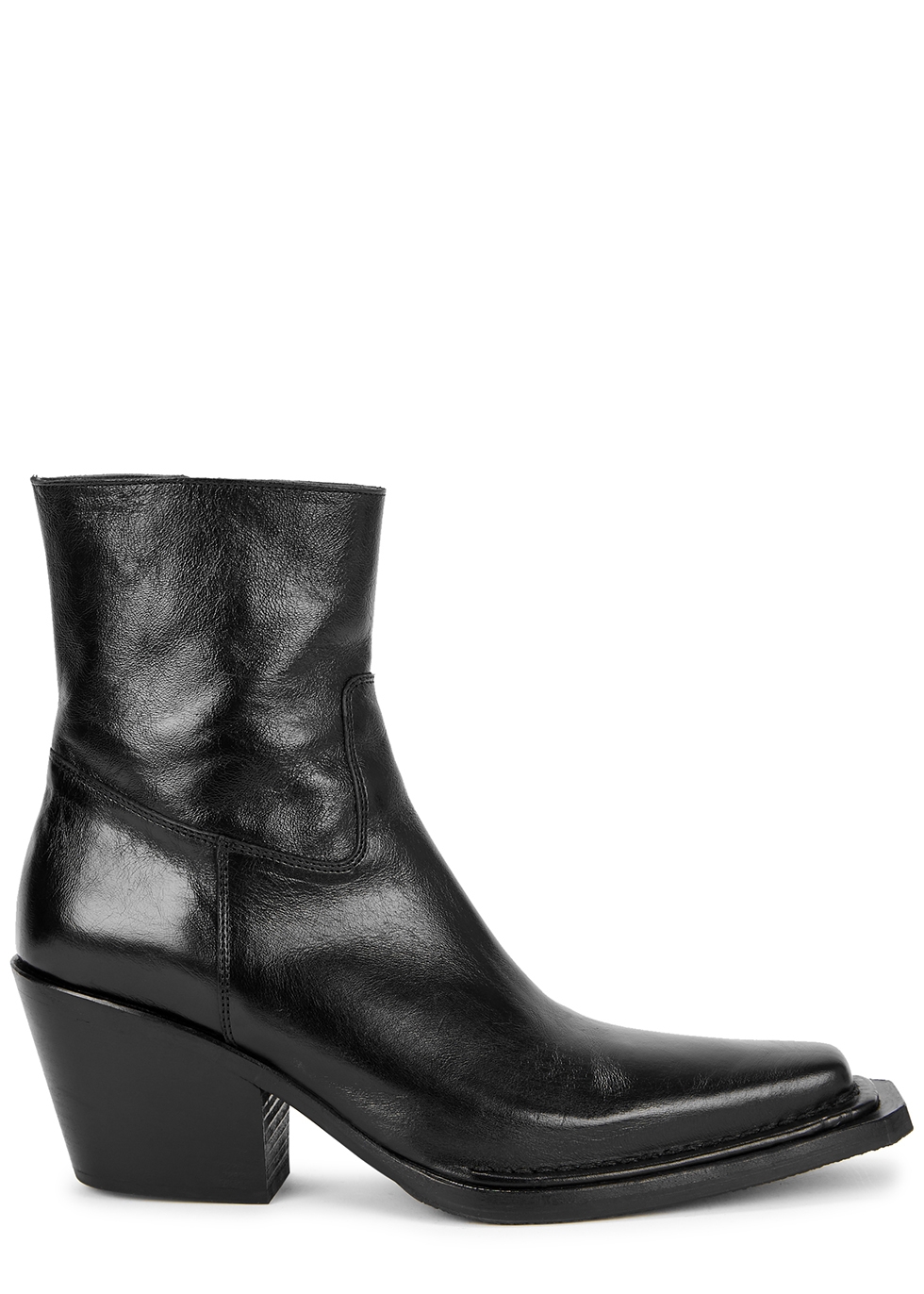 Acne Studios Bruna black leather ankle boots - Harvey Nichols