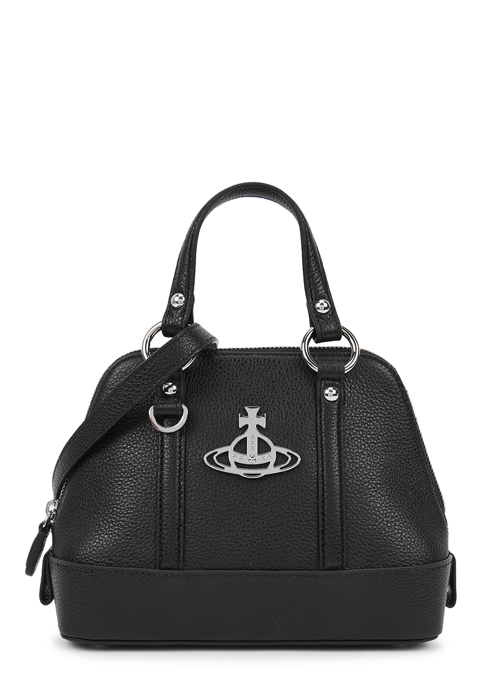 Vivienne Westwood Jordan black leather top handle bag - Harvey Nichols