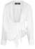 La Chemise Bahia white draped woven shirt - Jacquemus
