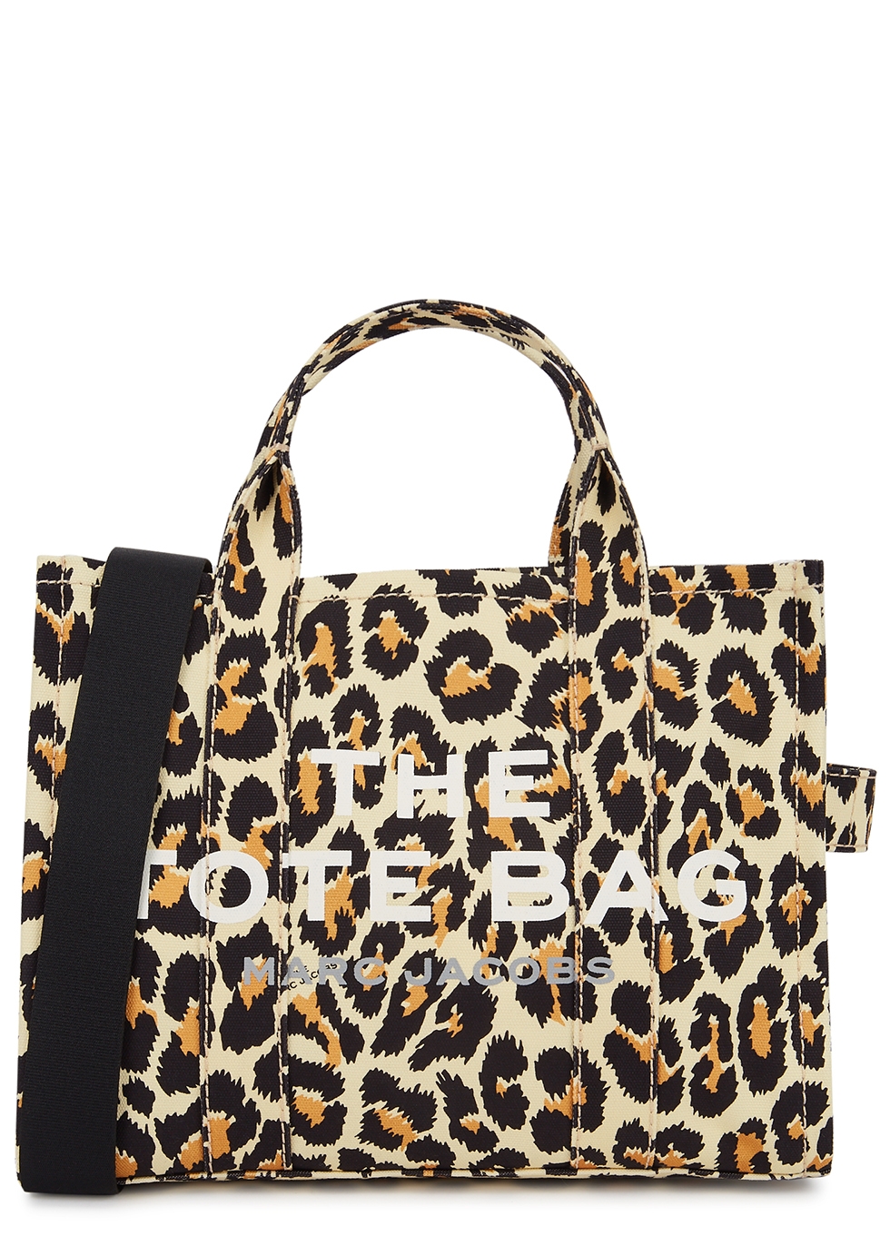 The Traveller Tote small leopard-print canvas bag